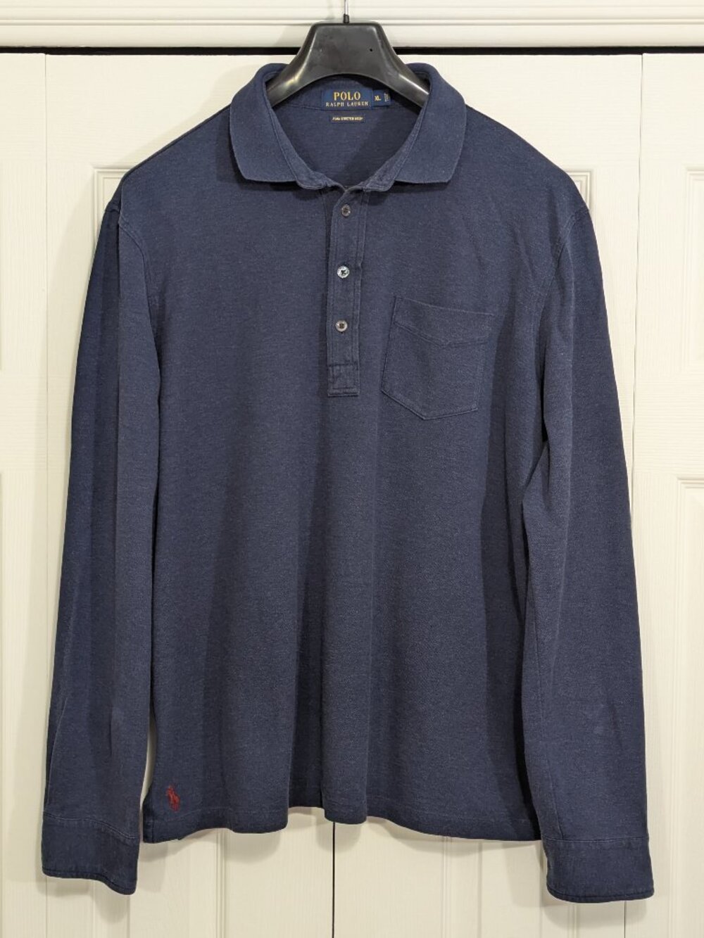 Polo Ralph Lauren Pima Stretch Mesh Long Sleeve Polo Shirt